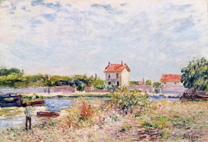 Le Loing à Saint-Mammès, 1885 - Alfred Sisley